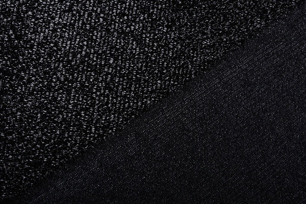 Knitted Glitter Metallic Zwart Knitted Glitter Metallic Zwart