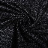 Gestricktes Glitzer Metallic Schwarz Gestricktes Glitzer Metallic Schwarz