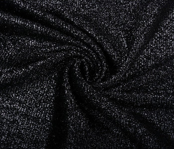 Knitted Glitter Metallic Black