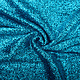 Gestricktes Glitzer Metallic Aqua