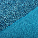 Gestricktes Glitzer Metallic Aqua