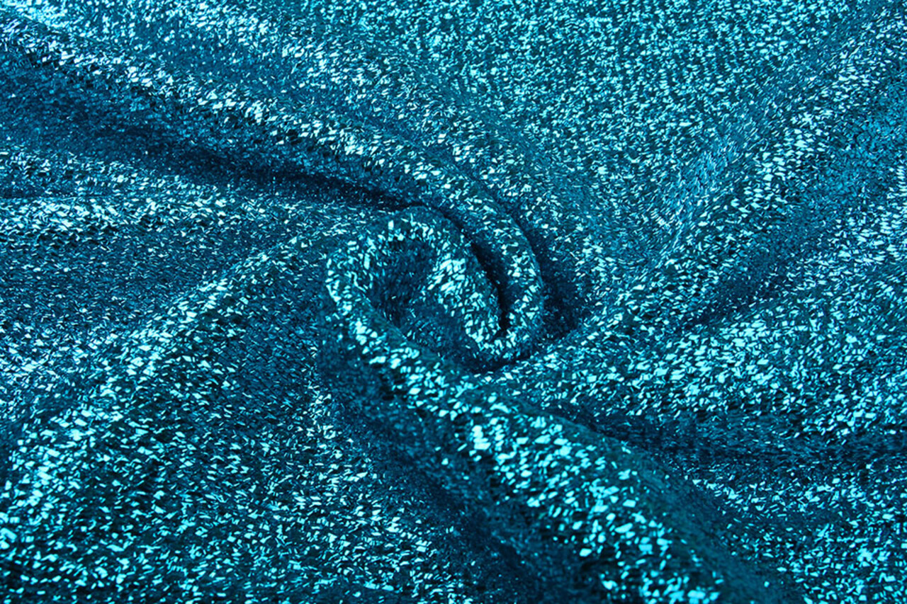Tricoté Paillettes Métallisé Aqua Tricoté Paillettes Métallisé Aqua