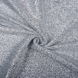 Tricoté Paillettes Métallisé Argent