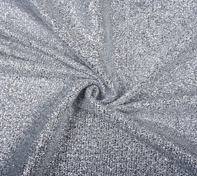 Gestricktes Glitzer Metallic Silber Gestricktes Glitzer Metallic Silber