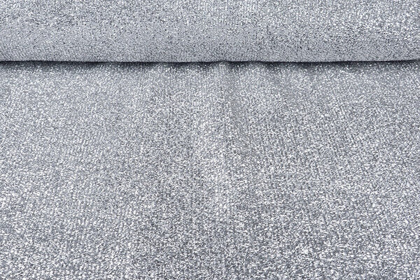 Gestricktes Glitzer Metallic Silber Gestricktes Glitzer Metallic Silber