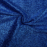 Knitted Purpurina Metalizado Azul Cobalto