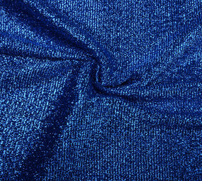 Gestricktes Glitzer Metallic Kobaltblau Gestricktes Glitzer Metallic Kobaltblau