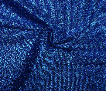 Knitted Glitter Metallic Cobalt Blue