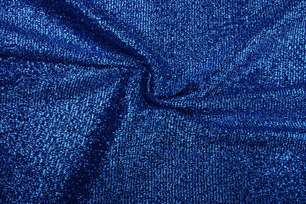 Tricoté Paillettes Métallisé Bleu Cobalt Tricoté Paillettes Métallisé Bleu Cobalt