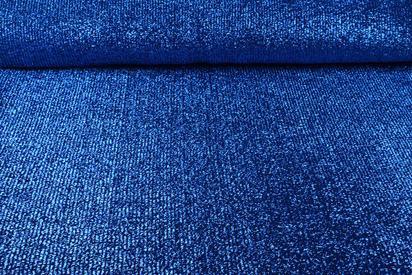 Tricoté Paillettes Métallisé Bleu Cobalt Tricoté Paillettes Métallisé Bleu Cobalt