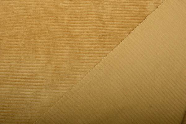 Pana Ancha de Algodón de Punto Ocre Oscuro Pana Ancha de Algodón de Punto Ocre Oscuro