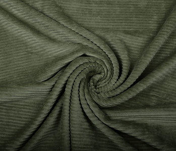 Cotton Knit Big Corduroy Army Green