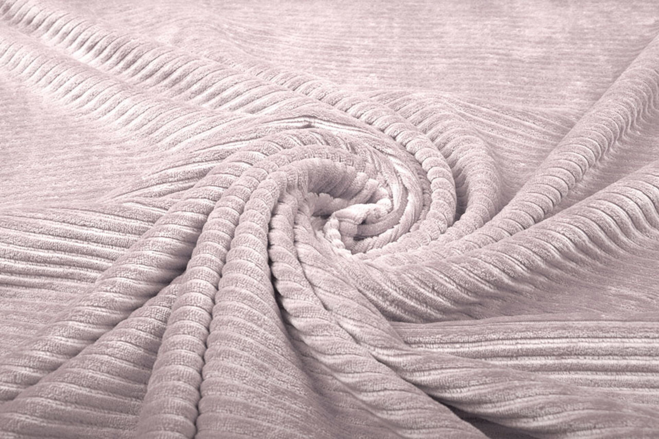 Katoen Gebreid Brede Corduroy Poeder Roze
