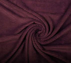 Coton Tricoté Grand Velours Côtelé Aubergine Coton Tricoté Grand Velours Côtelé Aubergine