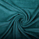 Coton Tricoté Grand Velours Côtelé Pétrole
