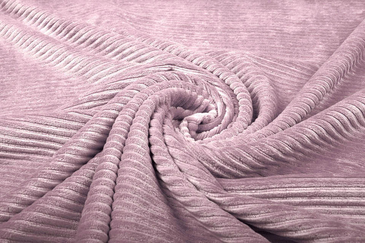 Katoen Gebreid Brede Corduroy Oud Roze Katoen Gebreid Brede Corduroy Oud Roze