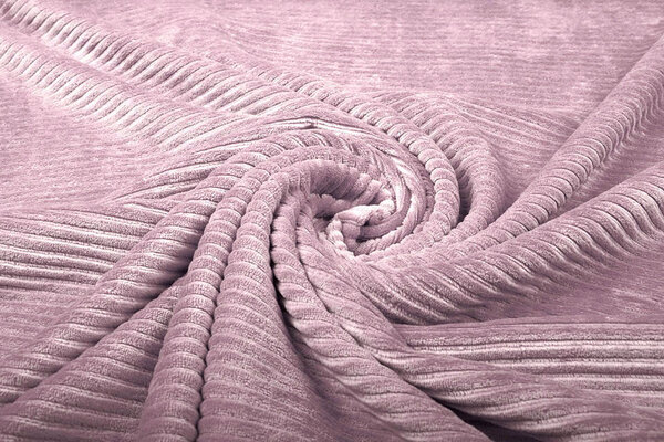 Coton Tricoté Grand Velours Côtelé Vieux Rose Coton Tricoté Grand Velours Côtelé Vieux Rose