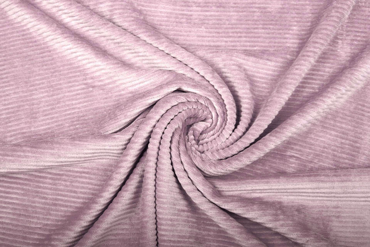 Katoen Gebreid Brede Corduroy Oud Roze Katoen Gebreid Brede Corduroy Oud Roze