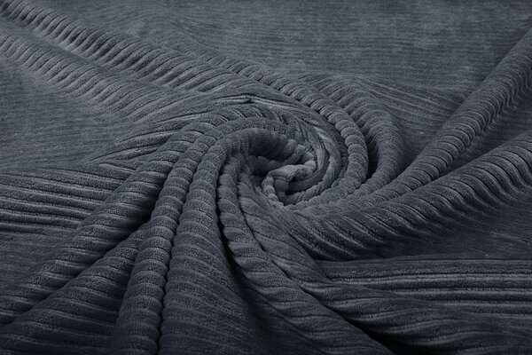 Cotton Knit Big Corduroy Dark Grey
