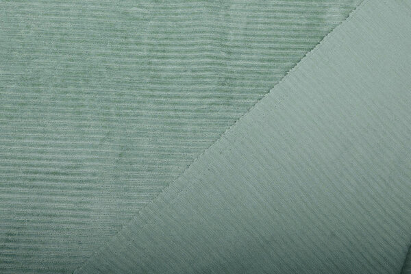 Coton Tricoté Grand Velours Côtelé Vert Ancien