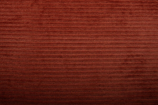 Cotton Knit Big Corduroy Rust Brique