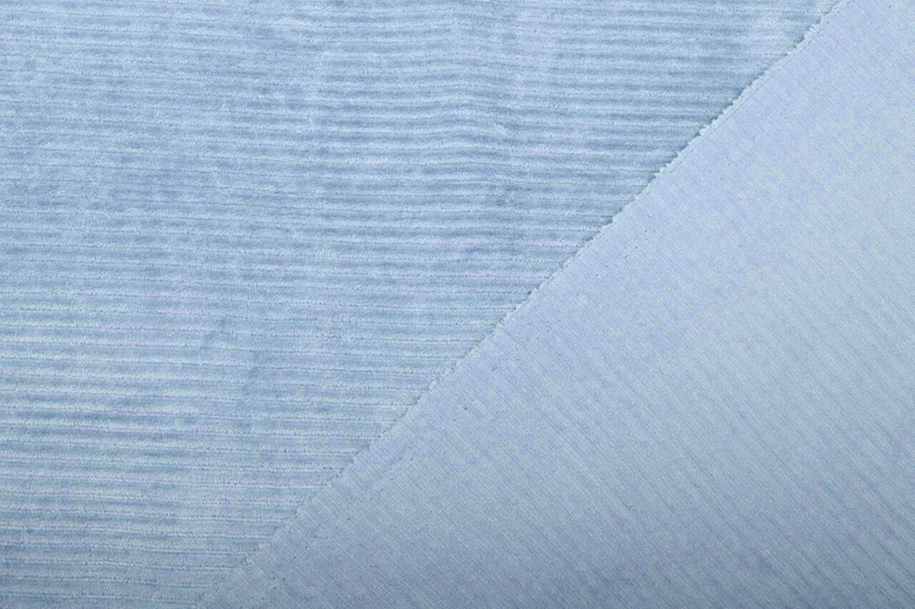 Katoen Gebreid Brede Corduroy Baby Blauw Katoen Gebreid Brede Corduroy Baby Blauw