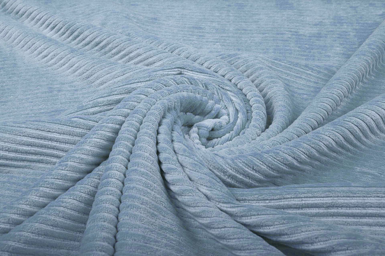 Cotone a Maglia Larga Velluto a Coste Azzurro Baby Cotone a Maglia Larga Velluto a Coste Azzurro Baby
