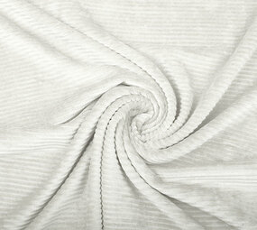 Cotone a Maglia Larga Velluto a Coste Crema
