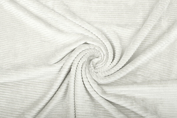 Katoen Gebreid Brede Corduroy Creme