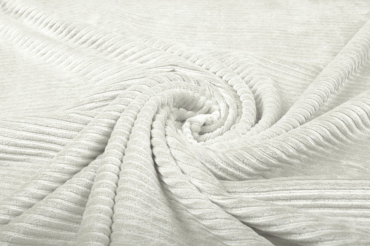 Coton Tricoté Grand Velours Côtelé Crème Coton Tricoté Grand Velours Côtelé Crème