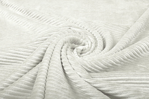 Katoen Gebreid Brede Corduroy Creme