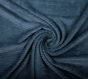 Cotone a Maglia Larga Velluto a Coste Blu Denim Cotone a Maglia Larga Velluto a Coste Blu Denim