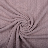 Gestrickte Kabel Stoff Tricot Altrosa