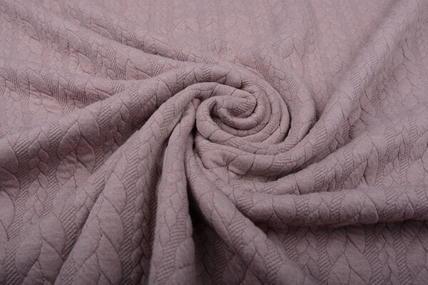 Gebreide Kabel Stof Tricot Oud Roze Gebreide Kabel Stof Tricot Oud Roze