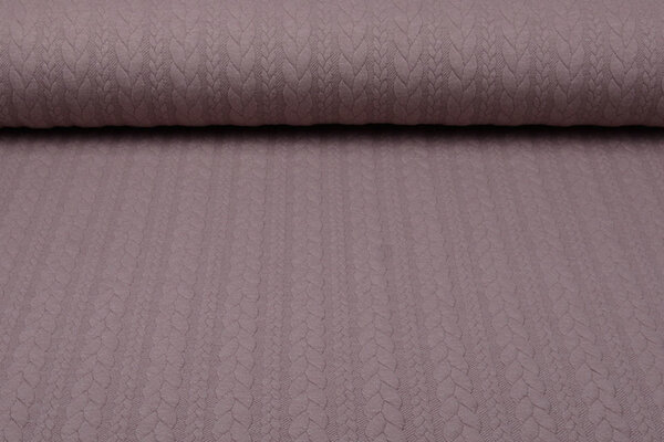 Gebreide Kabel Stof Tricot Oud Roze Gebreide Kabel Stof Tricot Oud Roze
