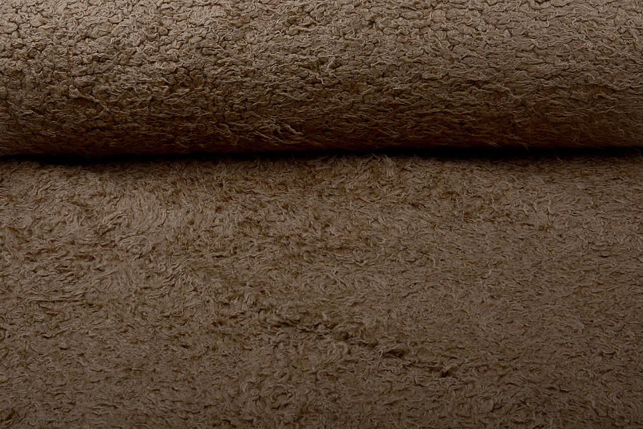 À Poils Longs Borg Tissu Noa Marron À Poils Longs Borg Tissu Noa Marron