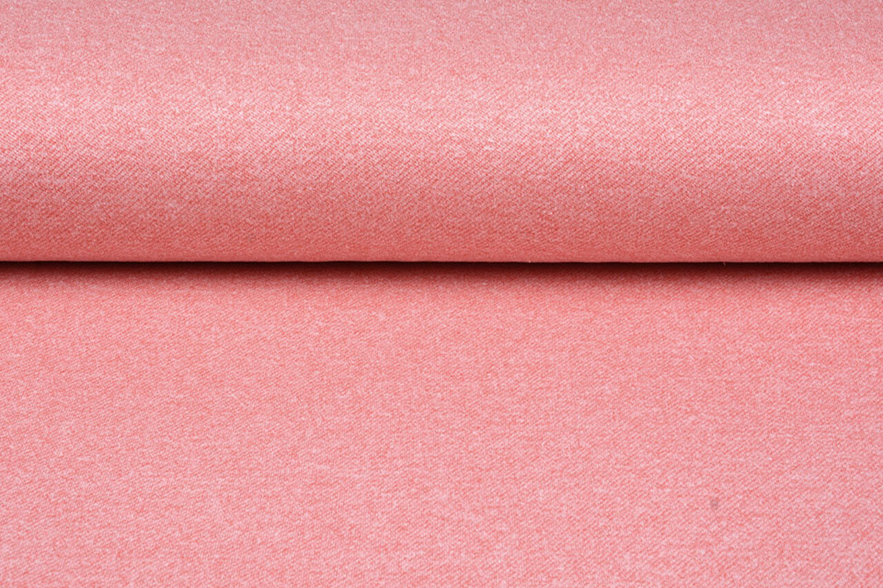 French Terry Sweat Fabric Coral Melange