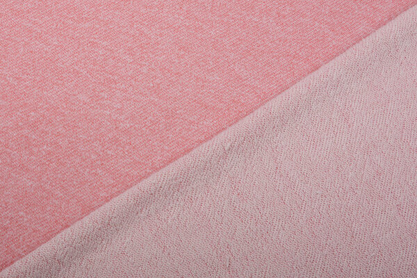 French Terry Sweatstof Koraal Melange