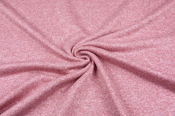 French Terry Sweatstoff Hell Weinrot Melange