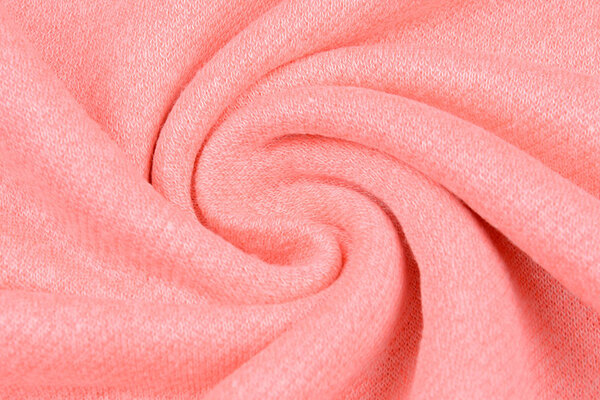 French Terry Sweat Fabric Fluor Pink Melange