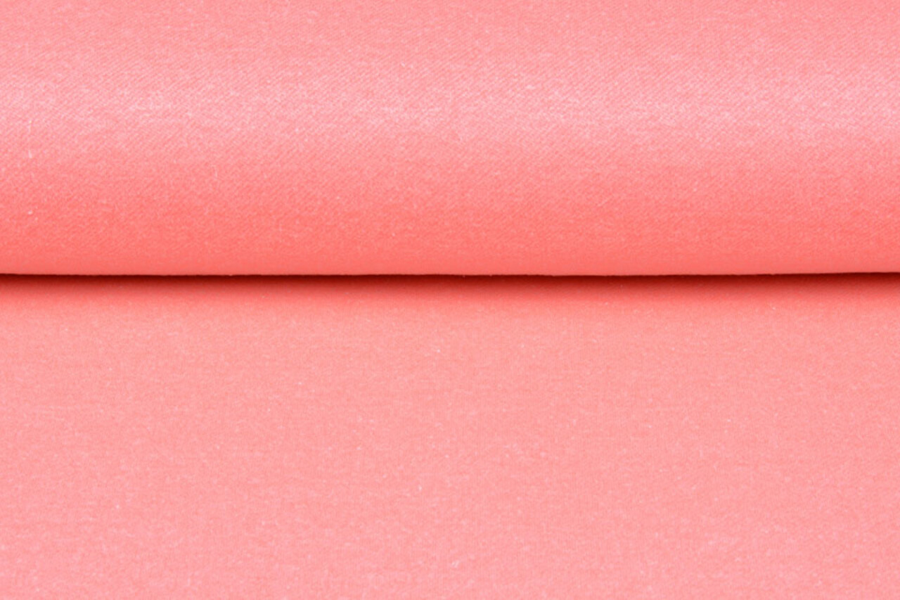 French Terry Sweat Fabric Fluor Pink Melange