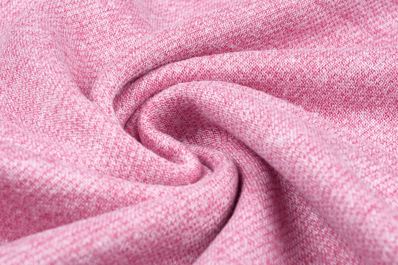 French Terry Sweat Fabric Pink Melange