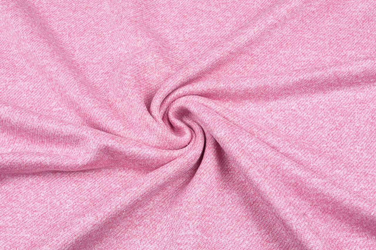 French Terry Sweat Fabric Pink Melange