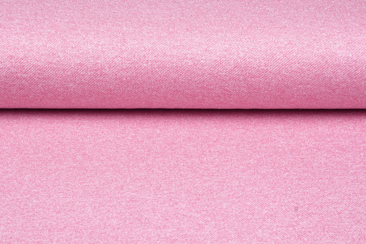 French Terry Sweatstoff Rosa Melange French Terry Sweatstoff Rosa Melange