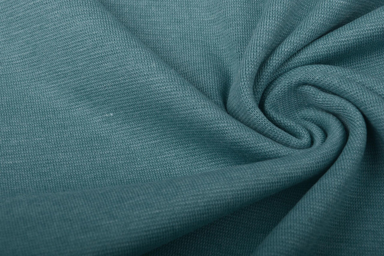 Strickbündchen HellPetrol Meliert