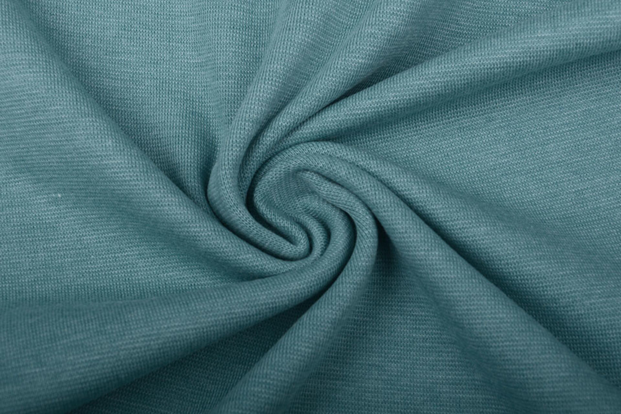 Strickbündchen HellPetrol Meliert