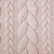 Knitted Cable Fabric Tricot Powder Pink