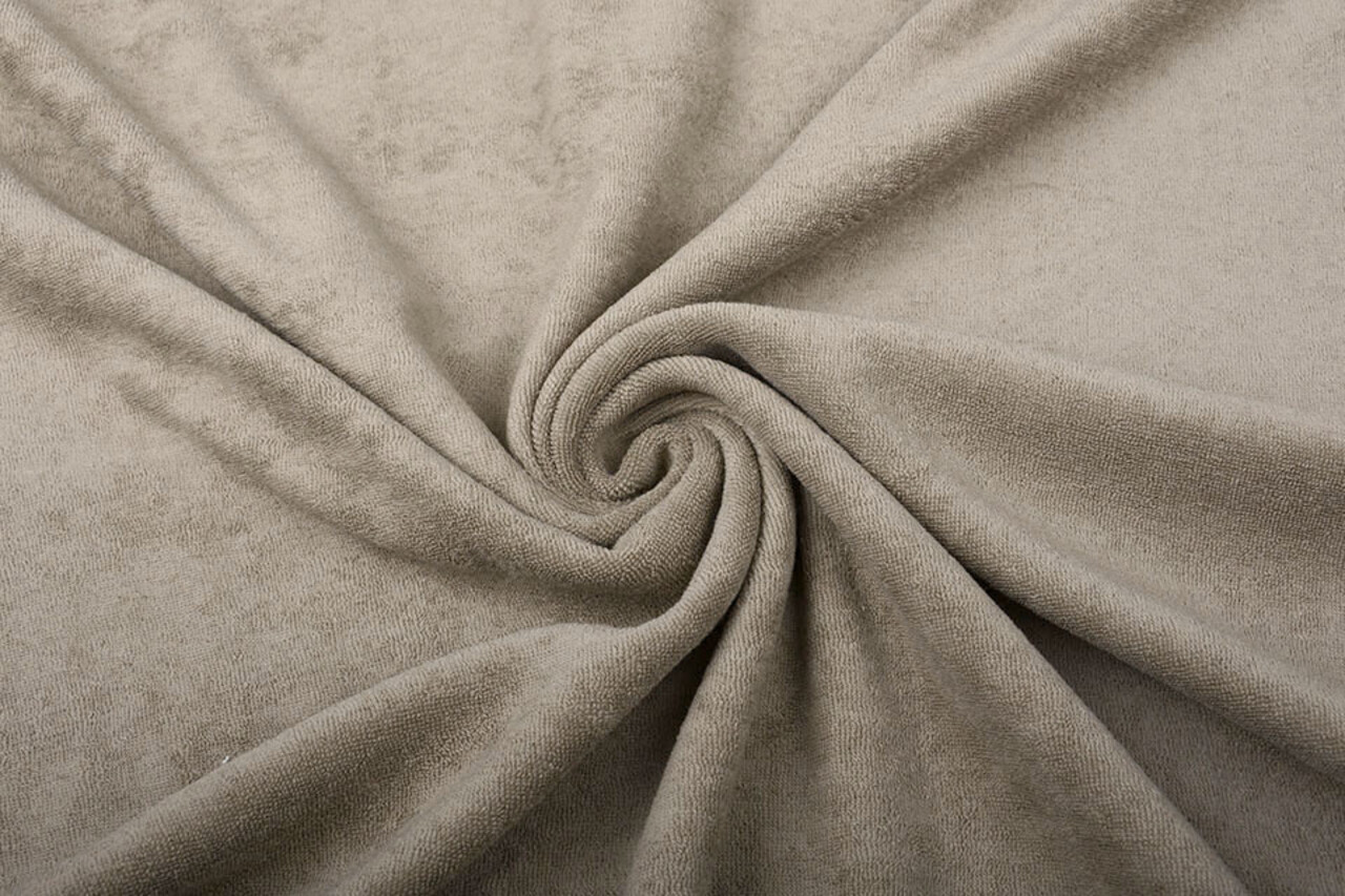 Oeko-Tex®  Stretch Tissu Éponge Clair Or