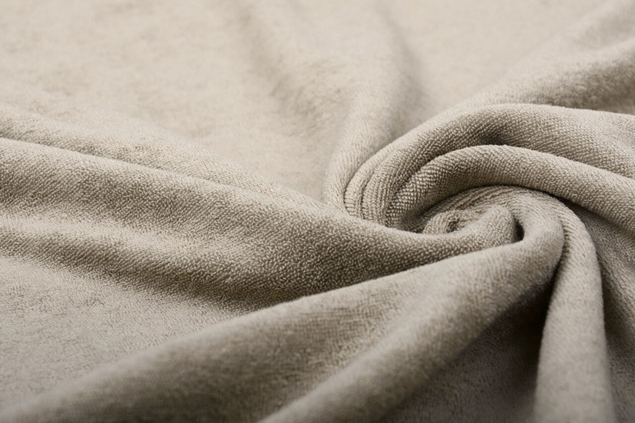 Oeko-Tex®  Stretch Badstof Licht Goud Oeko-Tex®  Stretch Badstof Licht Goud