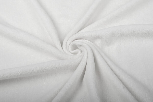 Oeko-Tex®  Stretch Frottee Weiß